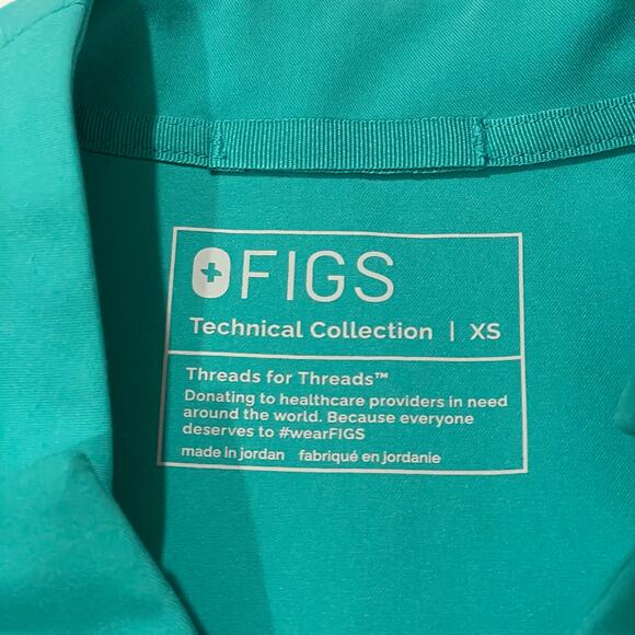 FIGS Inala Slim Top - Oasis - XS - Picture 11 of 16